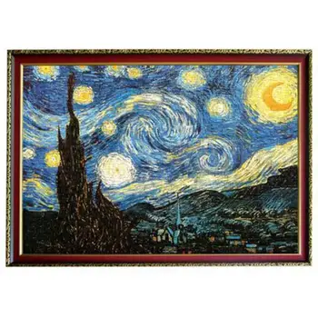 LeadingStar 3000pcs Didelis Žvaigždėtas Dangus Van Gogh Įspūdį Ankstyvojo Lavinimo Žaislą Dovanų Suaugusiems Vaikams