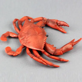 Modeliavimo Raudona Mėlyna Krabų Žaislas Realus Jūros Gyvūnų Modelio Vaikams, Žaislas, Paplūdimio Baras Sienų Dekoras YH-17