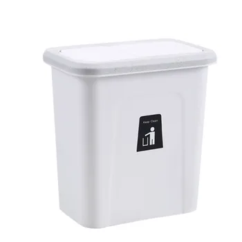 Atliekų Dėžę Virtuvėje Kabo Push-top Šiukšliadėžės Automatinė Grįžti Dangtelis, skirtas Vaisių, Daržovių Seedcase Vonios Tualeto Atliekų Saugojimo
