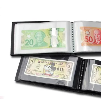 PCCB Mini Dangčiu iš PVC Popierinių Pinigų Kolekcija Knygos Fiksuotojo Vidinis Puslapis Patekti 40 vienetų
