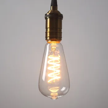 Derliaus Dekoro Edison Lemputės 3W E27 110V, 220V, A60 ST64 G95 Kaitinimo Ampulä-Kaitrinės Lemputės Šviesos Lempos Šviesą Namų Dekoro