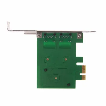 Dual-Port PCI Express PCI-E X1 Gigabit Ethernet Tinklo plokštė 10/100/1000Mbps Norma LAN Adapteris Aukštos Kokybės Au06 19 Dropship