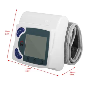 Sveikatos Priežiūros Automatinis Skaitmeninis Riešo kraujospūdžio matuoklis Matavimo Širdies Ritmas Impulsų dažnis DIA Kamertonas ' Sphygmomanometer