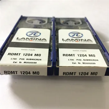RDMT 1204 MO 30,Originalus LAMINA CNC karbido ašmenys įterpti tekinimo įrankis 10vnt/daug RDMT1204MO 30