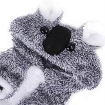 Puikus, Itin Šiltas Žiemos Šuo Hoodie Mielas Sidabrinė Koala Dizaino Bliuzono Kailis Šunelis Drabužiai Mažoms Ir Vidutinio Dydžio Šunys, Augintiniai Drabužiai