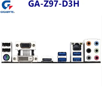 Naudoti Gigabyte Z97-D3H pagrindinė Plokštė Originalus LGA 1150 Core i7 i5, i3 Pentium Celeron DDR3 32GB Z97 stacionarių Kompiuterių ATX