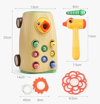 Mediniai Genys Paukščių Mitybos Širdys Vabzdžių Žaislas Ilgaamžiai Magnetiniai Busyboard montessori Mokymo jutimo žaislas 3D dėlionės vaikas