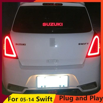 KOWELL Automobilių Optikos už Suzuki Swift Žibintai 2005-Swift Galinis Žibintas DRL+Posūkio Signalo+Stabdžiu+Atvirkštinės auto Priedai