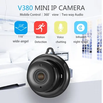 1080P IP Kamera Namų secrety V380 2.1 mm Objektyvas WIFI vaizdo Kamera Naktinio Matymo Smart Auto Cam Onvif Stebėti Kūdikio stebėjimo Priežiūra