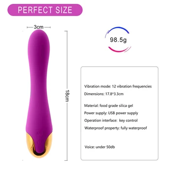 Klasikinis G-Taško Vibratorius Usb Įkrovimo Klitorio Stimuliatorius Lenktas Vandeniui Multi Greitis Sekso Žaislai Moterims, Suaugusiųjų Produkto Dildo