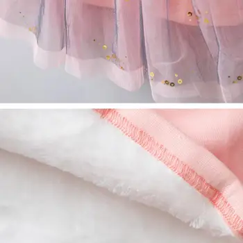 Mergaitė Princesė Dress 2018 M. Rudenį, Žiemą, Vaikams, Suknelės Mergaitėms Vaikų Šalis Gimtadienio ilgomis Rankovėmis Kūdikiui Bamblys Drabužius JW4336