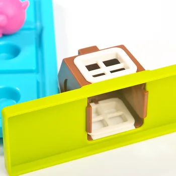 Smart Hide&Seek stalo Žaidimai Tris Mažai Piggies 48 Iššūkis Tirpalu Žaidimai, IQ Mokymo Žaislai Vaikams