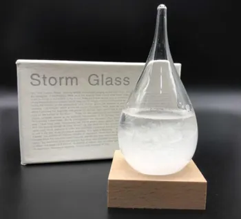 Mini Orų Prognozė Stiklo Butelis su Bazę Darbalaukio Prognozuoti Audra Butelis Namų Meno Apdaila