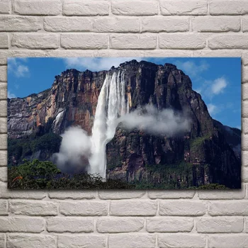 Angel Falls krioklys Venesueloje gamtos kraštovaizdžio kambarį apdaila namo sienos meno dekoro medžio rėmo audinio plakatai KJ712