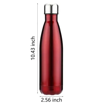 500ML Nešiojamų Butelis Sporto Dulkių Termosas Nerūdijančio Plieno Vandens Butelis Vakuuminės Izoliuoti Kolbos Šilumos Sporto Vėsus Karšto Šalto Taurė