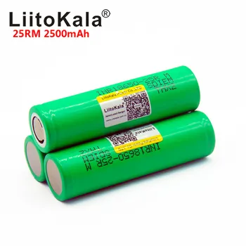 2019 Liitokala Originalus 18650 2500mah bateriją INR1865025R 20A išleidimo ličio baterijas, elektroninių cigarečių Batte