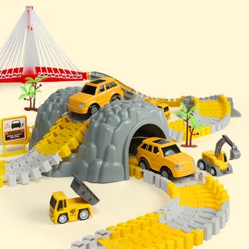 Žaislai Vaikams, traukinių, Automobilių Švietimo Elektra varomi Automobiliai, Traukiniai komplekto Inžinerijos Automobilio Berniukų Žaislai Vaikams nuo 2 Iki 4 Metų