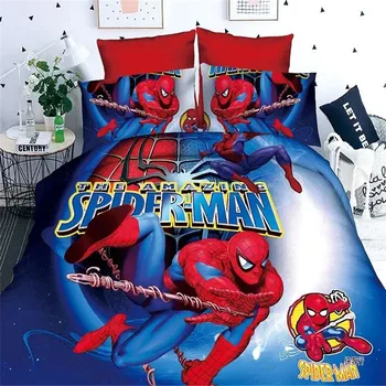 žmogus-voras patalynės komplektas antklode padengti pagalvių užvalkalai 3/4pcs vaikų patalynės komplektas