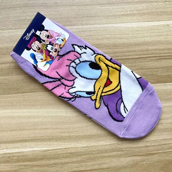 Disney naujų animacinių filmų spausdinti lėlės Mickey/Minnie/Goofy/Daisi kojinės medvilnės kojinės mielas mielas spalvų medvilnės kojinės
