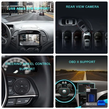 EKIY IPS Android 9.0 Automobilio Radijo, GPS Navigacija Peugeot 3008 2013-M. Auto Stereo Multimedia Player BT FM DVD Galvos Vienetas Wifi