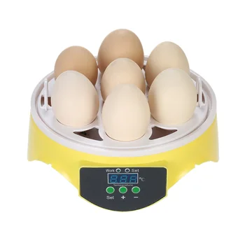 7Egg Mini Skaitmeninis Kiaušinių Inkubatorius Hatcher Skaidrus Kiaušinių Perinti Mašina Automatinė Temperatūros Kontrolė Vištienos Antis Paukščių Kiaušinių