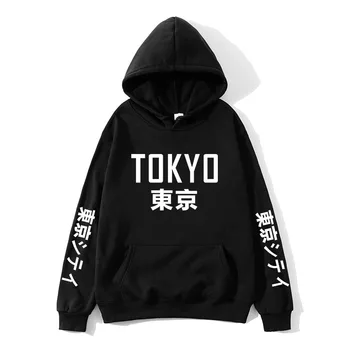 Mados Japonijos Streetwear Tokijo Įlankoje Spausdinti hoodie Palaidinukė Japonija Stiliaus Hip-Hop Streetwear Megztinis Vyrams, Atsitiktinis Tracksuit