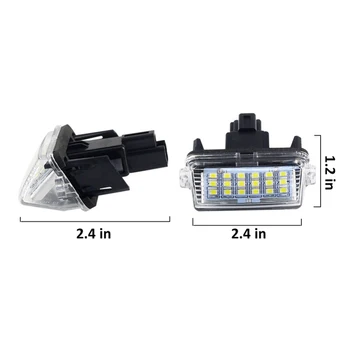 2 vnt Automobilių LED Skaičius Licenciją Plokštelės Šviesos Lempų car accessories Tinka Toyota Corolla Yaris Camry Auris Vios Hibridas