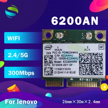 Intel Advanced-N 6200 6200AN 622AN 622ANHMW 6200AGN Pusę Mini PCIe 300M WLAN Kortelė 60Y3230 60Y3231 už ThinkpadE420S E320
