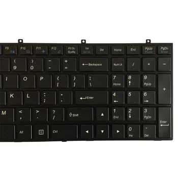 NAUJAS JAV Nešiojamojo kompiuterio Klaviatūros Clevo W650 W350SKQ W370STQ W670SR Juoda Klaviatūra su foniniu Apšvietimu