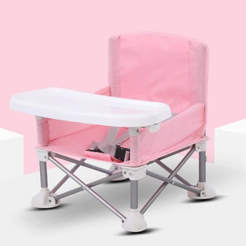 Sulankstomas nešiojamas kūdikis valgomojo kėdės su plokšte saugos diržų vaikas paplūdimio kėdės kempingas vaikas jaukus šėrimo sofos, sėdynės, kėdė, lauko