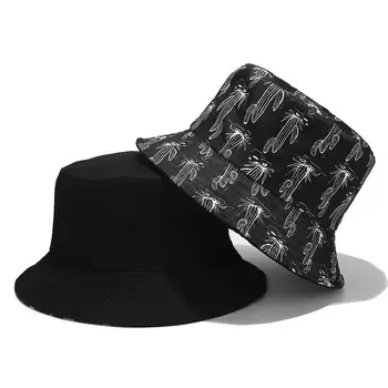 2020 Kūrybos spausdinimas Kibiro Kepurę Žvejys Skrybėlę lauko kelionių skrybėlė nuo Saulės Bžūp Skrybėlės Moterims ir vyrams 175