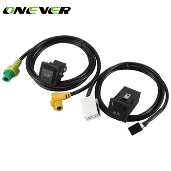 Onever Automobilinis USB Adapteris, Garso Kabelį Įjunkite Kištuką, Aux-In, VW RNS315 RCD510 Magotan L POLO Touran