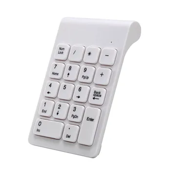 Etmakit Nešiojamų 2.4 G Bevielio Skaitmeninė Klaviatūra USB Numeris Trinkelėmis 18 Klavišus Mini Skaičių Klaviatūrą Nešiojamojo KOMPIUTERIO, Nešiojamojo kompiuterio Darbalaukio NK-Sh