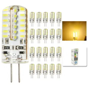 20pcs/daug G4 48 LED lempos, DC 12V 6W LED Lemputė 3014SMD LED spot light garantija kokybiška energiją taupanti lemputė, LED