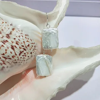 JYX gamtos Baroko perlų auskarai netaisyklingos formos lašas auskarai moterims,specialios auskarai Baroko auskarai