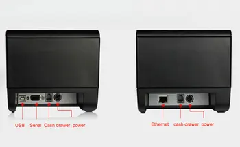 XP-Q200II 80mm darbalaukio šilumos gavimą spausdintuvo Neprivaloma sąsaja USB+Eilės/LAN, 200mm/s didelės spartos bill priner su auto cutter