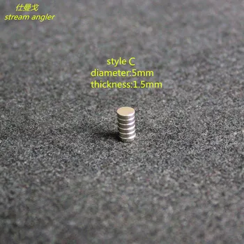 Stabdžių sistema magnetas ritės magnetas stipresnis magnetinis asortimentą, 45mm ritės priedai 6pcs/daug skersmuo 4mm5mm storis 1mm3mm