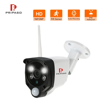 Pripaso 720P 1080P Full HD Žmogaus Aptikimo PIR IP Kamera, WiFi Bevielis Tinklas, CCTV Vaizdo Stebėjimo Saugumo Kameros ONVIF P2P