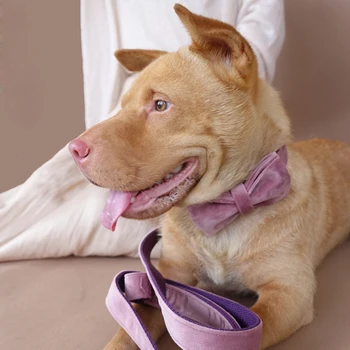 MUTTCO Reguliuojamas šuns antkaklis KŪDIKIŲ ROŽINĖ rankų darbo naminių produktų, 5 dydžių metalo sagtis dvigubo audinio šuns antkaklio ir pavadėlio UDC080