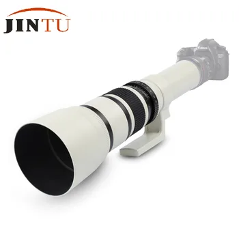 JINTU 650-2600mm Vakarienę teleobjektyvą +2x Telekonverteris už NIKON D3400 D5500 D5600 D200 D300 D500 D600 D610 D700 D800 Fotoaparatas