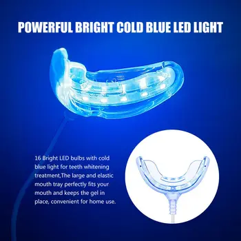 Dantų Balinimo Smart Šalta Mėlyna Led Šviesa, Nešiojamas Prietaisas, 4 USB Įkrauti 