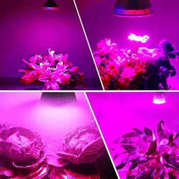 E27 LED Grow Light Visą Spektrą 28/40/78 Augalų viduje Auga Lempa Augalų, Gėlių Sėklos Hydroponics Apšvietimo, Sodo Šiltnamio efektą sukeliančių