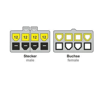 Pirmą nuorodą pratęsimo kabelis maitinimo 8-pin EPS vyrų (2 x 4-pin) 8-pin female 44 cm juoda juoda PC skirta vidaus power co