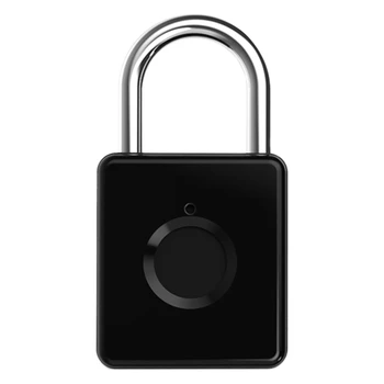 Lengva Nustatyti Smart Užraktas Keyless pirštų Atspaudų Užraktas IP65 Vandeniui Anti-Theft Saugumo Spynos, Durų Bagažo Atveju, Spyna su raktu