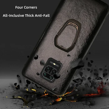 Odinis Telefono dėklas, Skirtas Xiaomi Redmi Pastaba 9s 8 7 K30 9 Mi se 9T 10 Lite A3 Sumaišykite 2S Max 3 Poco X2 X3 F1 F2 Pro Naftos Vaškas Odą Padengti