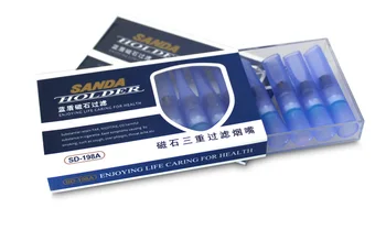 Prekės disponuojamų Cigarečių Filtrai - Cigarečių Savininko Urmu Ekonomikos Paketas (96 filtrai/lot) Trys magnetai filtravimo SANDA SD198A