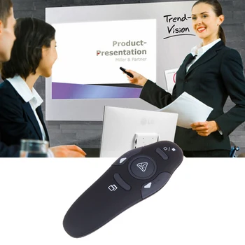 FORNORM Wireless Presenter su Raudona Lazerio Patarimų Rašiklis, USB RF Nuotolinio Valdymo Puslapis Tekinimo PPT 