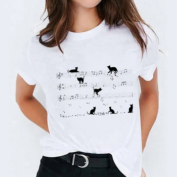 Grafinis Marškinėliai Moterims Šunų Drabužių Pet Style Mielas Spausdinimo 90s Spausdinti Lady T-shirts Viršuje Moterų Ponios Moterų Tee Marškinėliai