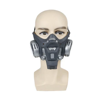 Reneecho Suaugusiųjų Helovinas Dujų Kostiumas Steampunk Latekso Kaukės Gotikos Vyrų Veido Kaukė