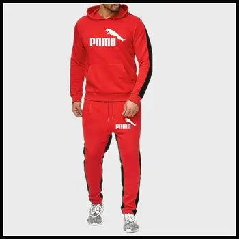 Naujas mados streetwear hoodie kostiumas, sportiniai, vyriški šiltą sportinę aprangą kostiumas hoodie + sportinės kelnės dviejų dalių atsitiktinis sporto marškinėliai